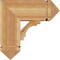 Ekena Millwork Merced Arts and Crafts Rough Sawn Bracket w/ Offset Brace, Western Red Cedar, 8"W x 18"D x 18"H BKT0806X18X18MRC03RWR - alternate 4